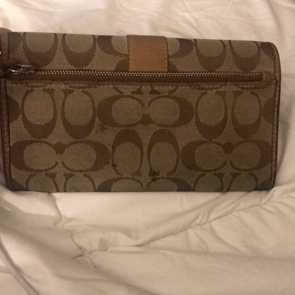 Monogram Coach wallet - used